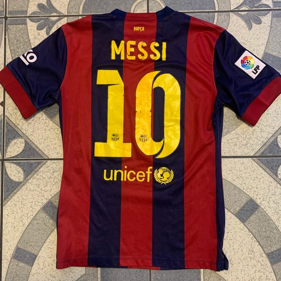 Nike Shirts | Nike Authentic 4 Barcelona Lionel Messi Jersey S | Poshmark